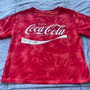 Women’s Red Tie Dye Coca Cola T-Shirt XS